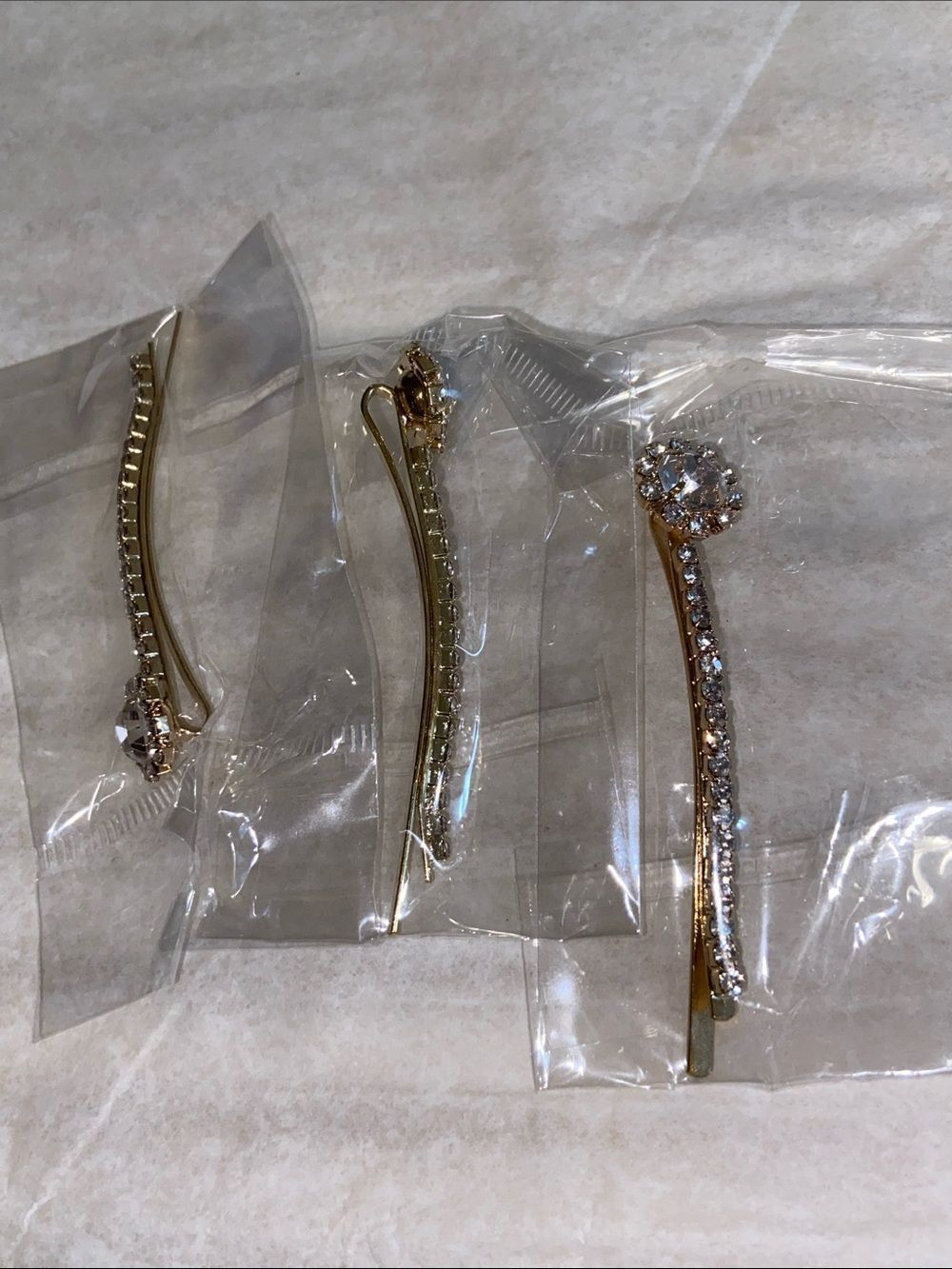 Tone Gold Asesores Rhinestone Hair Set Of By Tree